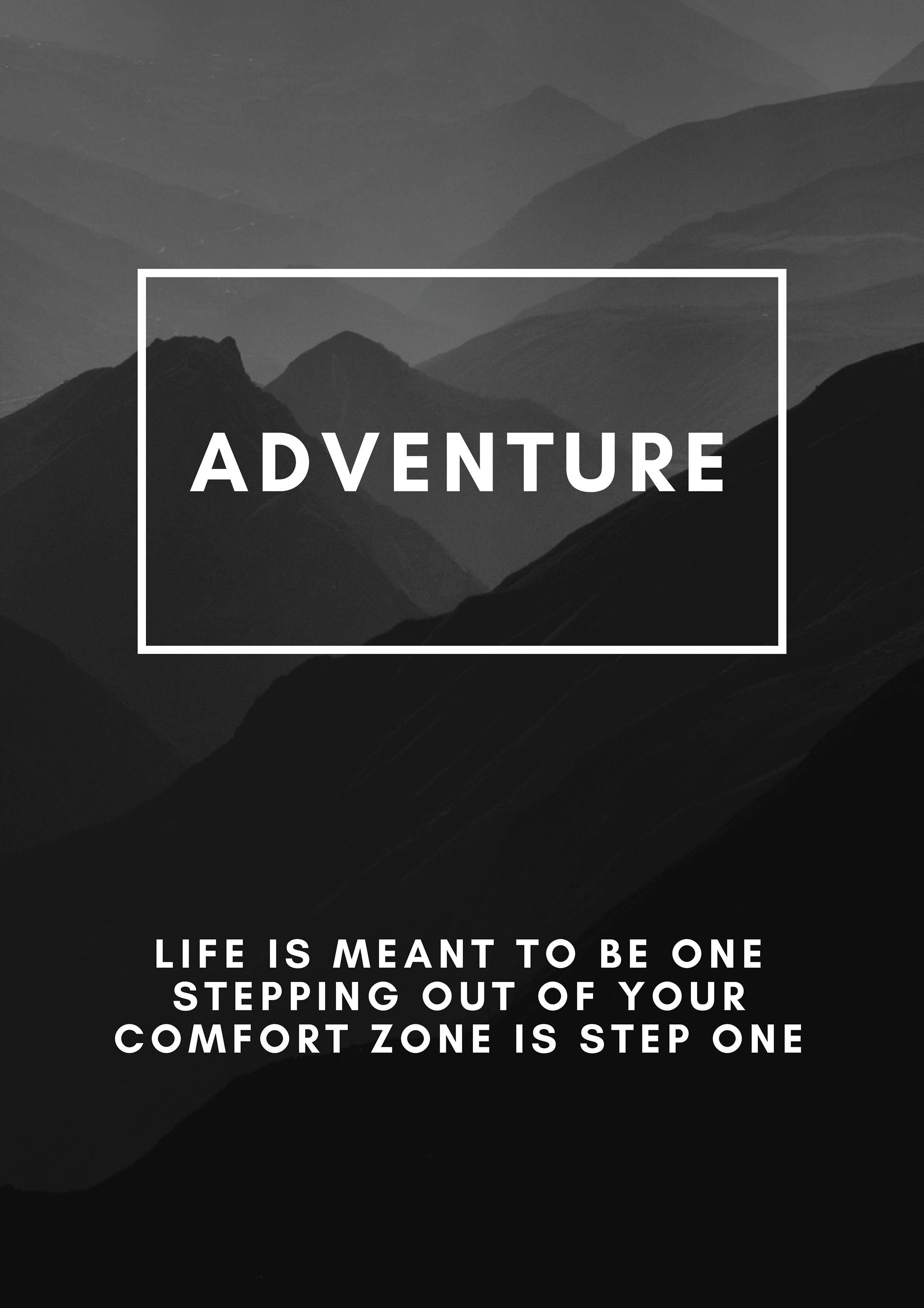 Adventure metal poster artwork
